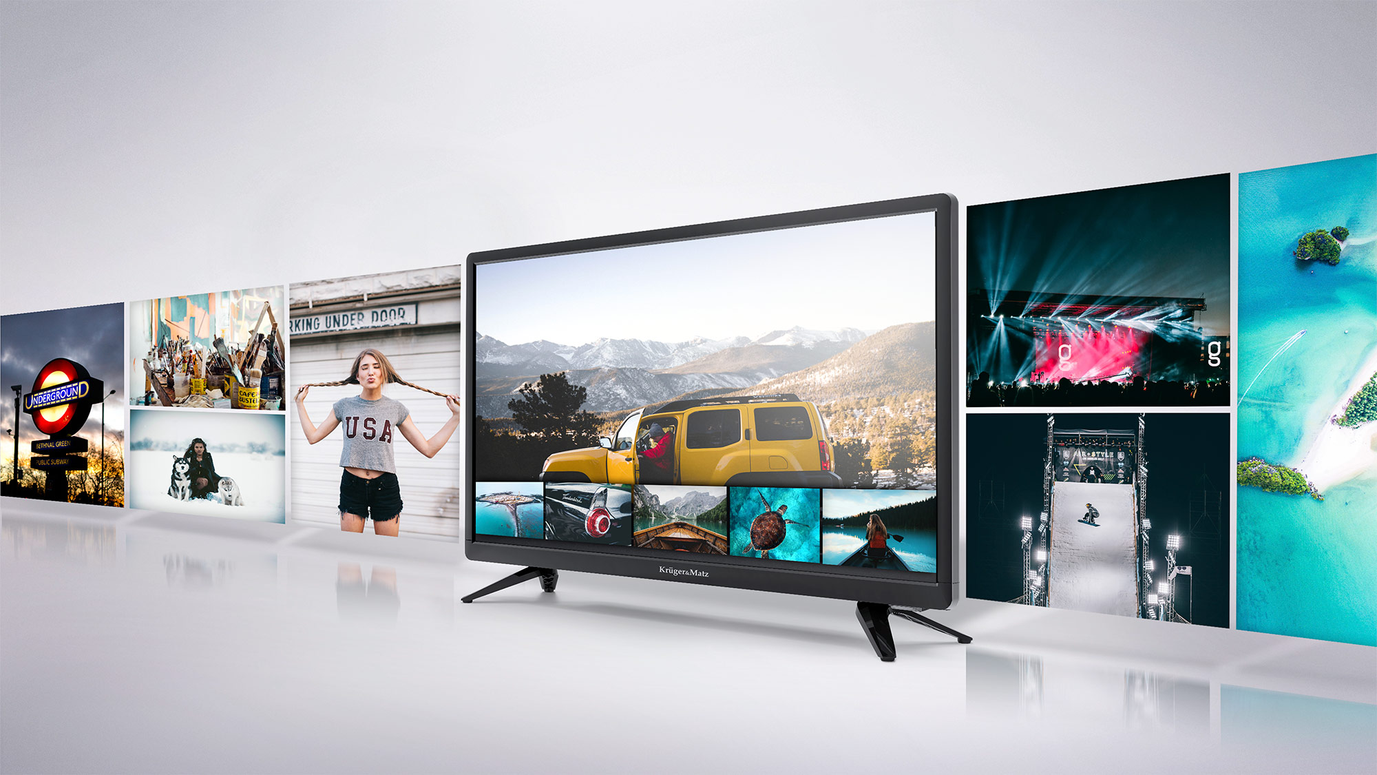 In plus, televizorul tau Kruger&Matz este dotat cu port USB care permite redarea filmelor preferate de pe diverse suporturi media USB, oferind confort si versatilitate.