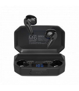 Casti in-ear wireless M6 negre