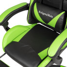 Scaun gaming GX-150 negru-verde