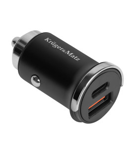 Alimentator auto 30W USB + USB tip C cu functie QC si PD