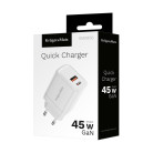 Alimentator retea cu functie Power Delivery si Quick Charge GaN