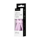 Cablu micro USB Basic 100 cm roz