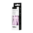 Cablu USB tip C Basic PD 100 cm roz