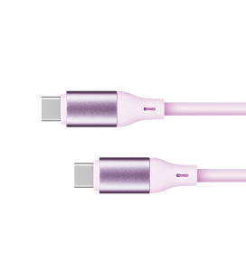 Cablu USB tip C Basic PD 100 cm roz