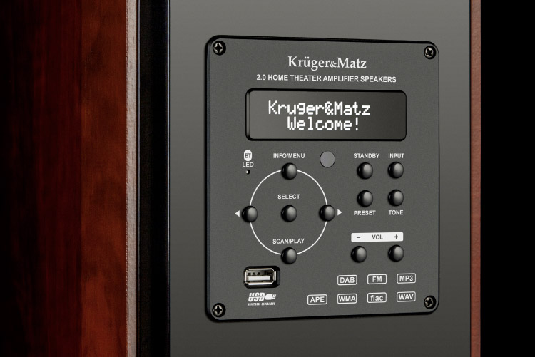 Coloane active Kruger&Matz cu panel stereo