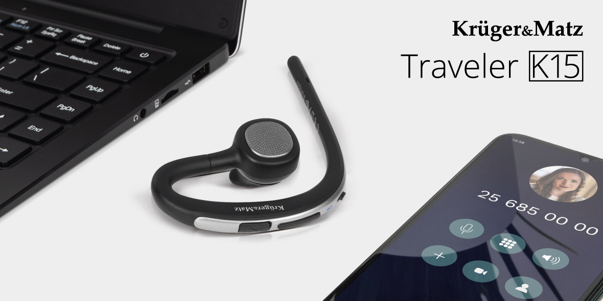 Headset Bluetooth Kruger&Matz Traveler K15