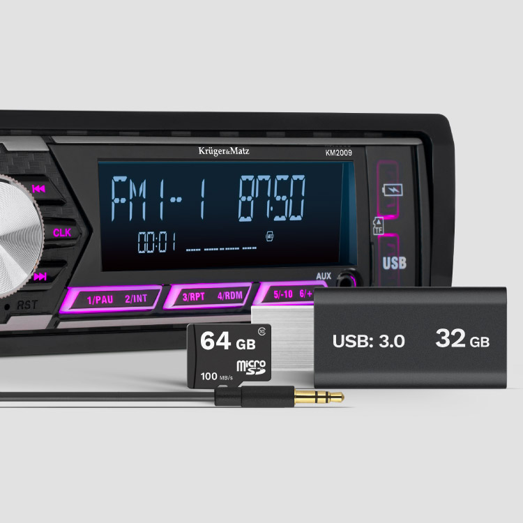 Radio auto cu USB